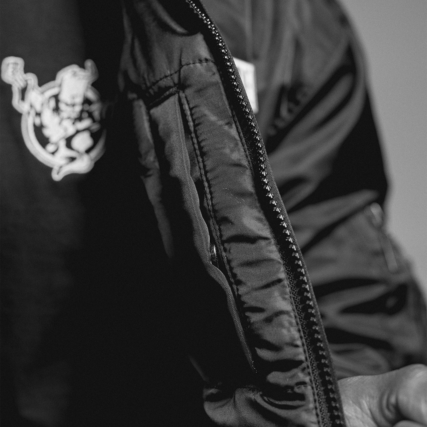 Thunderdome Monochrome Bomber jacket - Image 7
