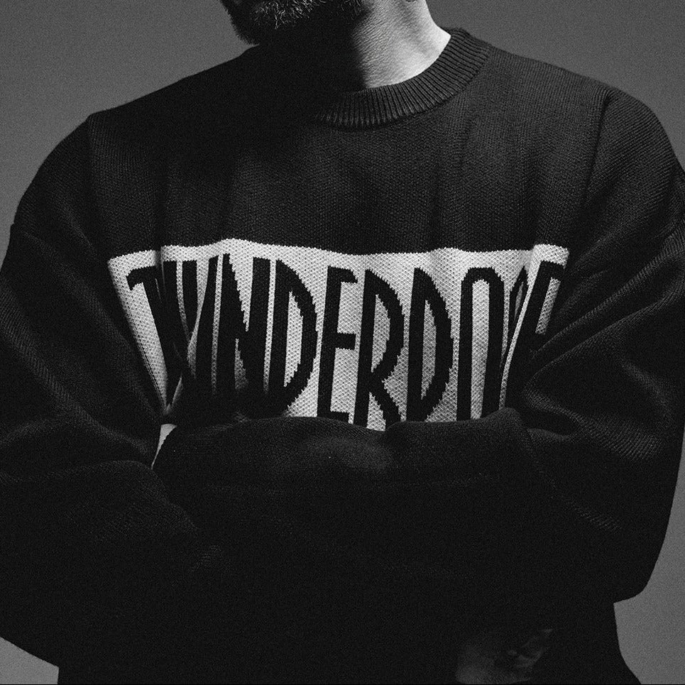 Thunderdome Monochrome Knitted sweater - Image 3