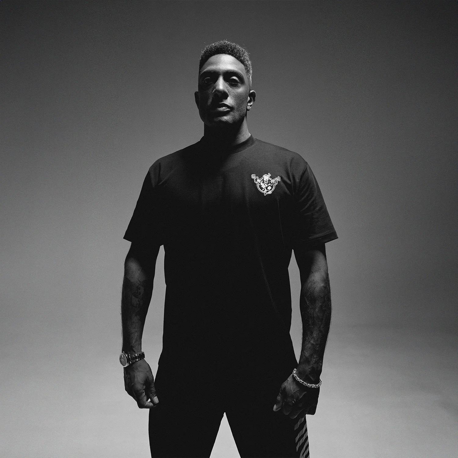 Thunderdome Monochrome T-shirt - Image 3