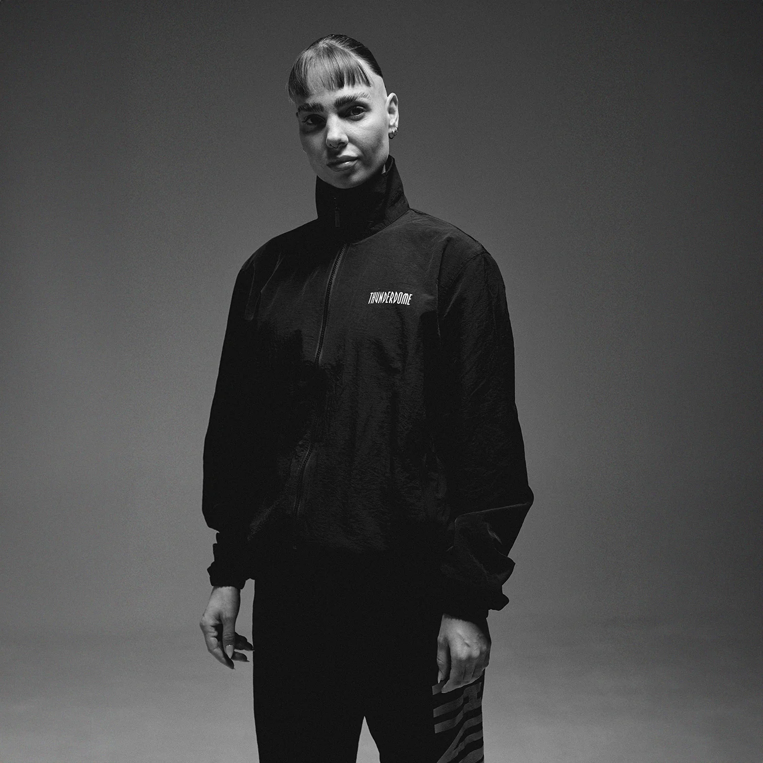 Thunderdome Monochrome Black Track jacket - Image 3