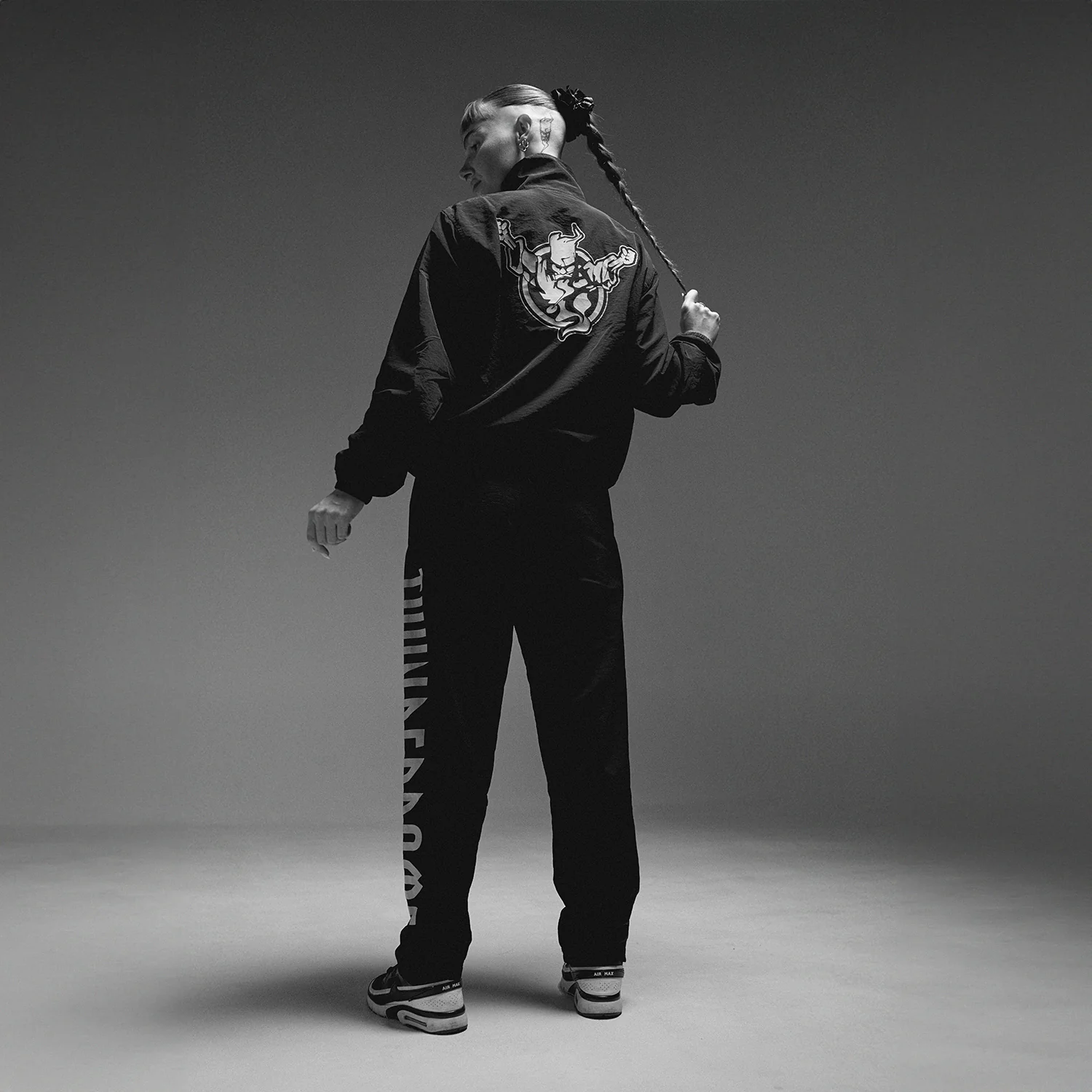 Thunderdome Monochrome Black Track jacket - Image 9