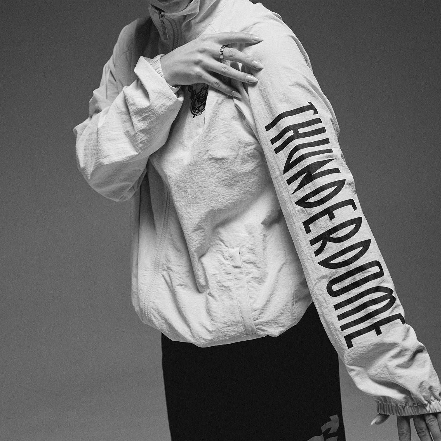 Thunderdome Monochrome Off white Track jacket - Image 10