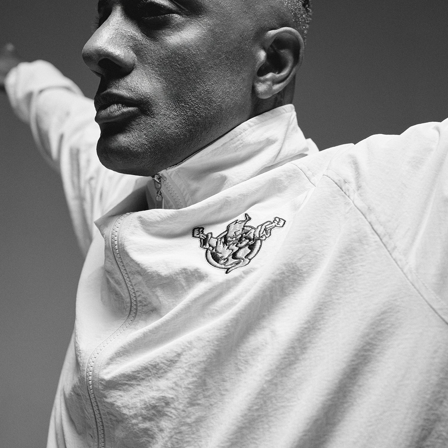 Thunderdome Monochrome Off white Track jacket - Image 8